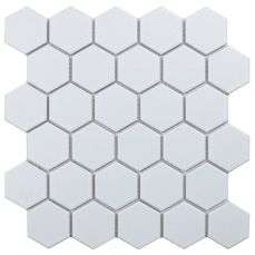 Hexagon small White Matt