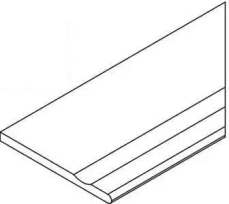 Бортик Италон Фоссил Пьюр с выемкой закругленный правый 620090001417 бежевый 30x120